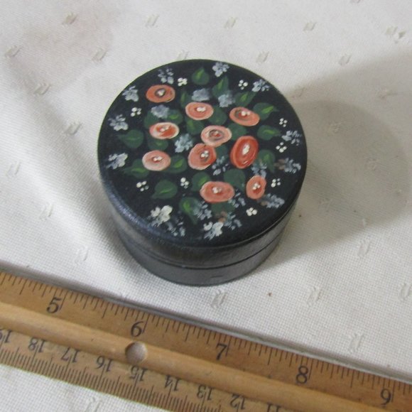 small wood pill box